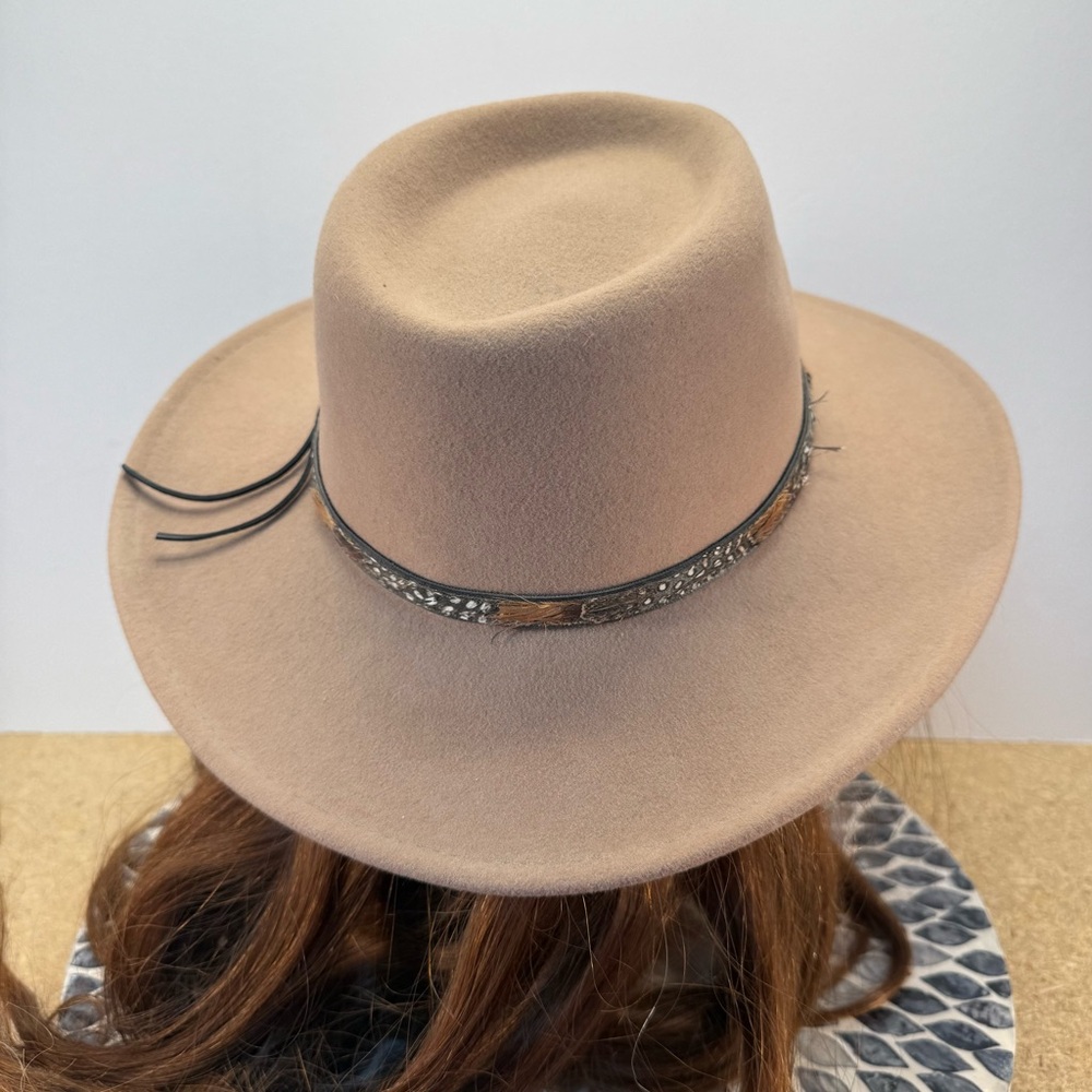 Golden Gate Hat CO Panther medium Beige Women's Fedora Hat with Leather Band
